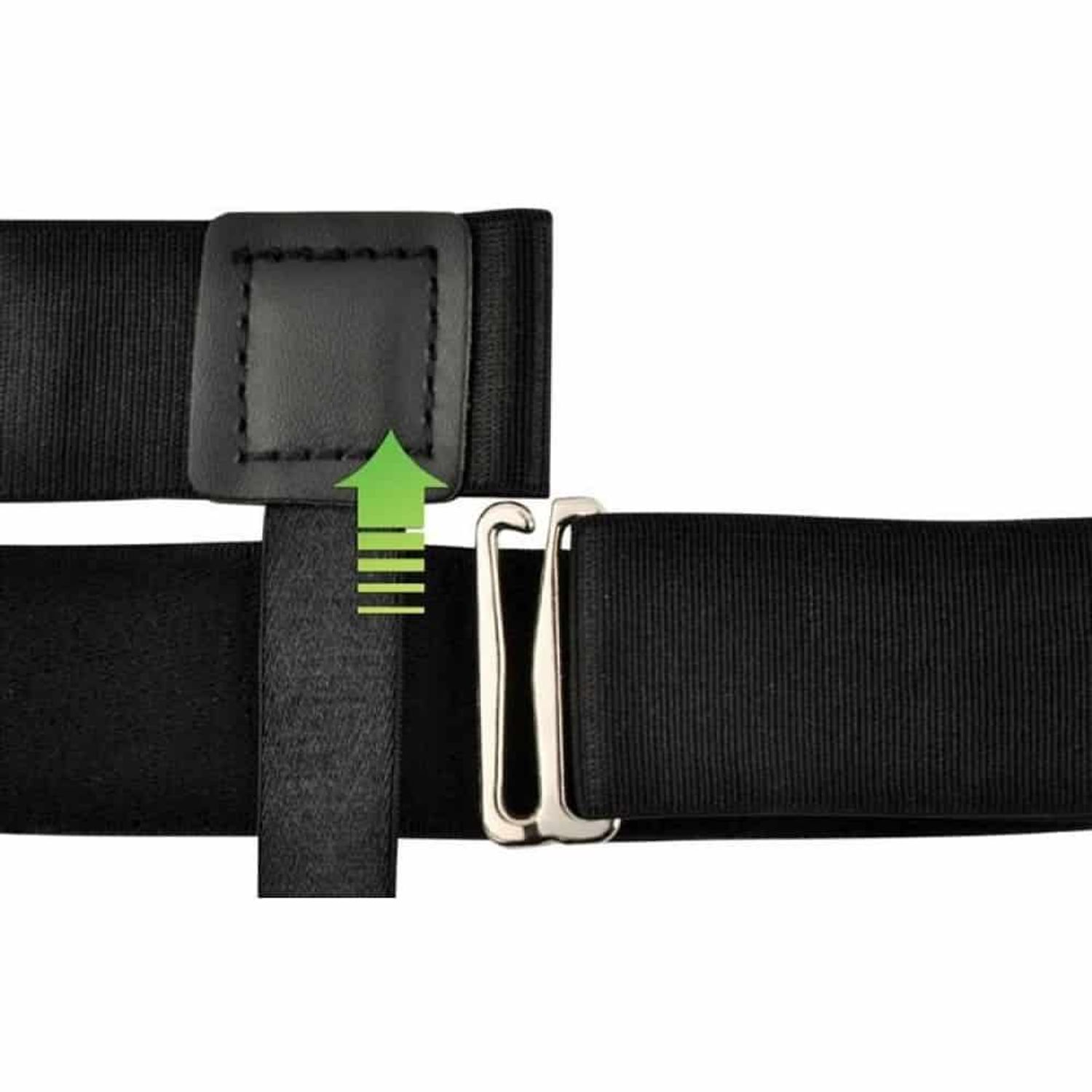 Set bretele suspensor, pentru barbati, ajustabile, ideale pentru camasa, maiou sau tricou, Negru fotografia produsului View 5 L