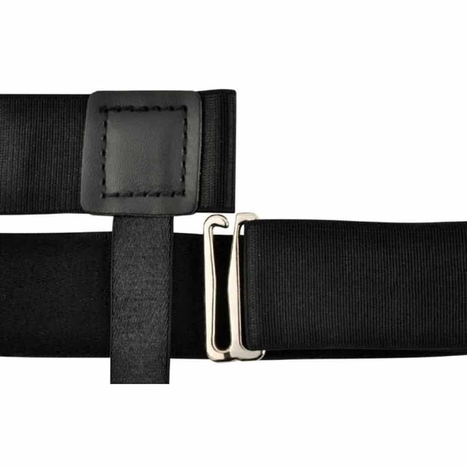 Set bretele suspensor, pentru barbati, ajustabile, ideale pentru camasa, maiou sau tricou, Negru fotografia produsului View 4 L