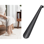 Incaltator lung, curbat, din metal, 58cm, culoare antracit fotografia produsului View 3 S