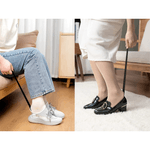 Incaltator lung, curbat, din metal, 58cm, culoare antracit fotografia produsului View 4 S