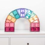 Magnetic Tiles Set constructie magnetic, 120 piese Pastel, creativitate fotografia produsului