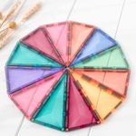 Magnetic Tiles Set constructie magnetic, 120 piese Pastel, creativitate fotografia produsului View 6 S