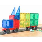 Magnetic Tiles Set constructie magnetic, 24 piese masinute fotografia produsului