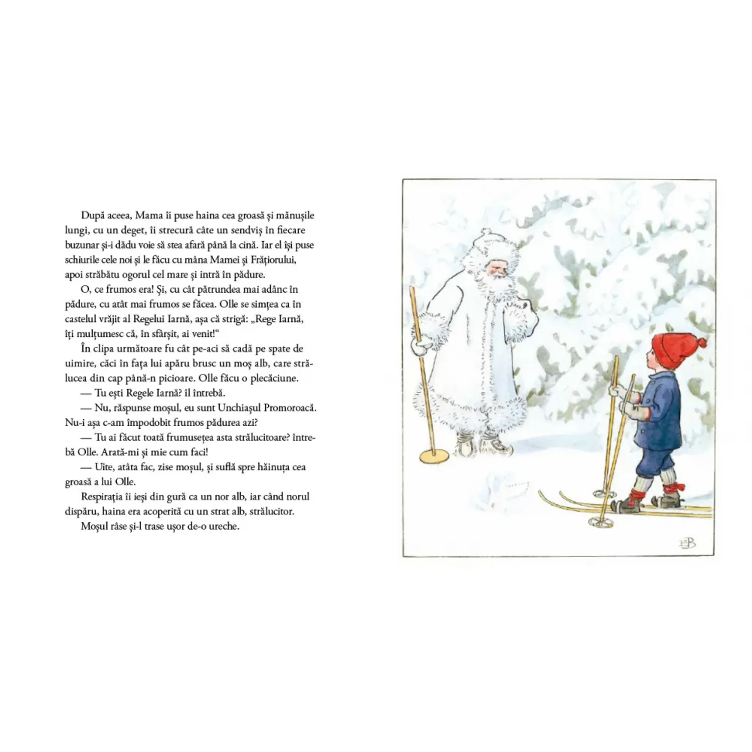 Calatoria lui Olle pe schiuri. de Elsa Beskow fotografia produsului View 3 L