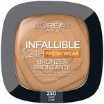 Pudra bronzanta, Loreal, Infaillible 24H Fresh Wear, Matte Bronzer, 250 Light fotografia produsului