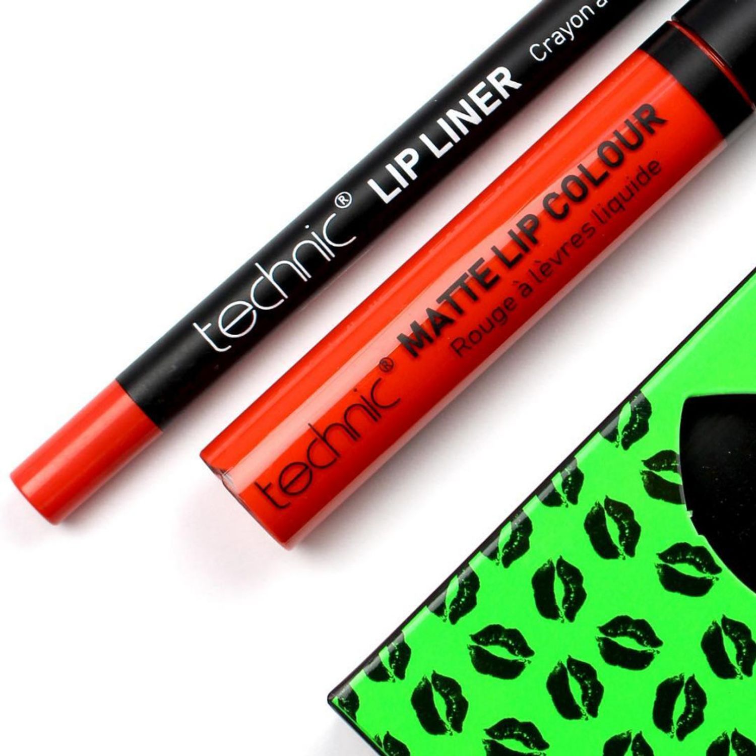 Set ruj si creion de buze, Technic, Lip Kit, Matte, Wild Child fotografia produsului View 4 L