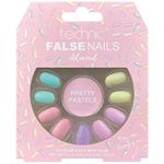 Set 24 Unghii False, Technic, False Nails, Squareletto, Pretty Pastels, Adeziv inclus fotografia produsului