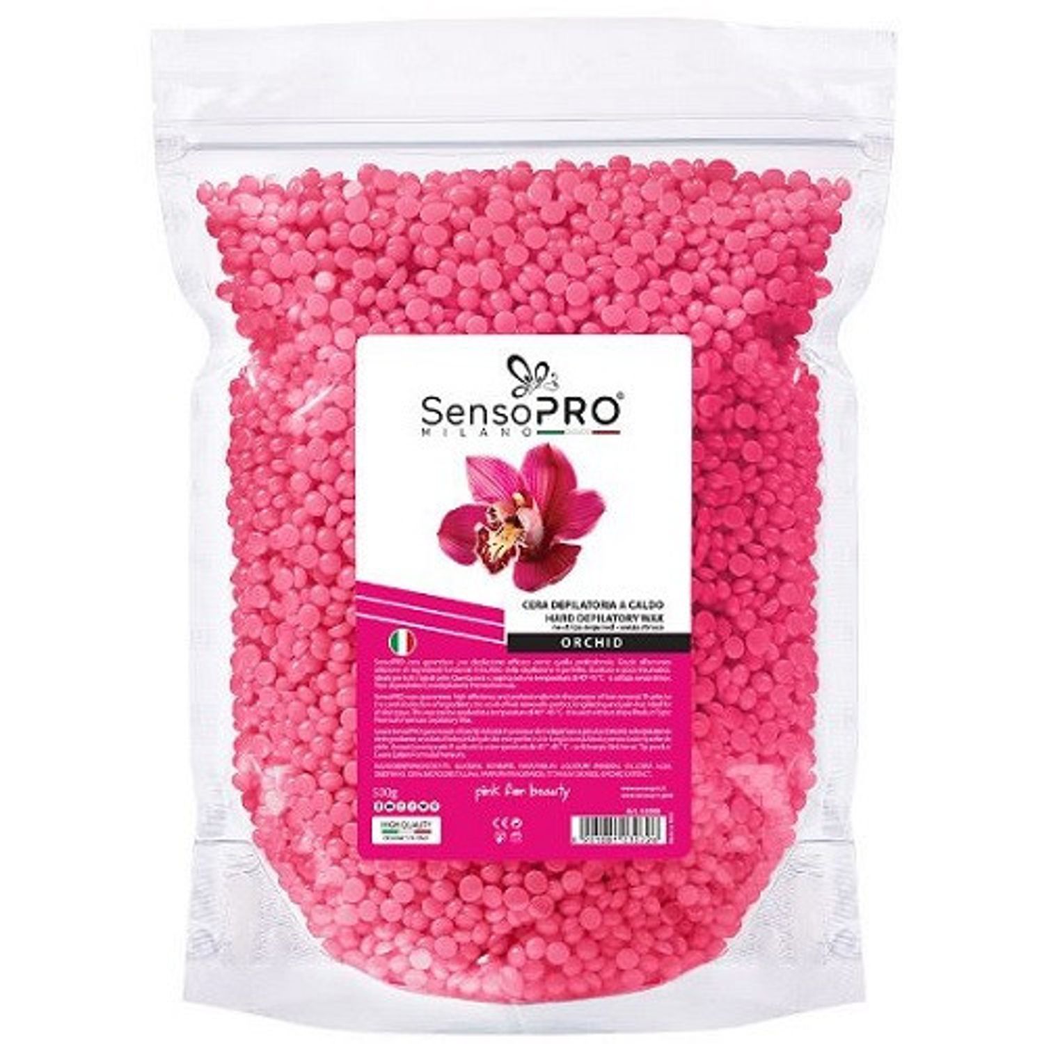 Ceara epilat granule, SensoPro, Orhidee, 500 g fotografia produsului