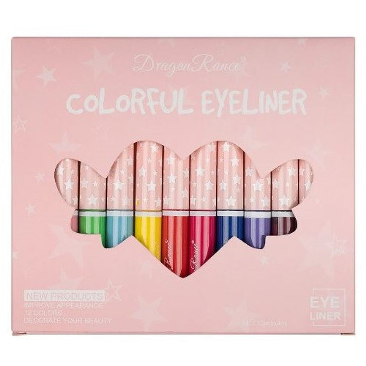 Set 12 tusuri de ochi colorate, Makeup, Colorful Eyeliner fotografia produsului View 2 L
