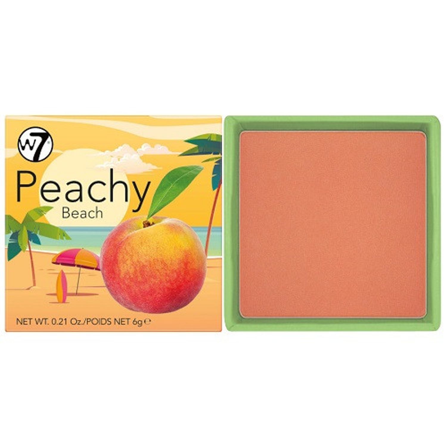 Fard de obraz, W7, Peachy Beach Blush, 6 g fotografia produsului