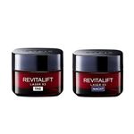 Pachet 2 creme zi si noapte, Loreal, Revitalift Laser X3, Mini, 2 x 15 ml fotografia produsului View 3 S