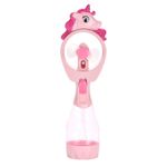 Mini ventilator portabil cu pulverizator - Unicorn, Verde fotografia produsului