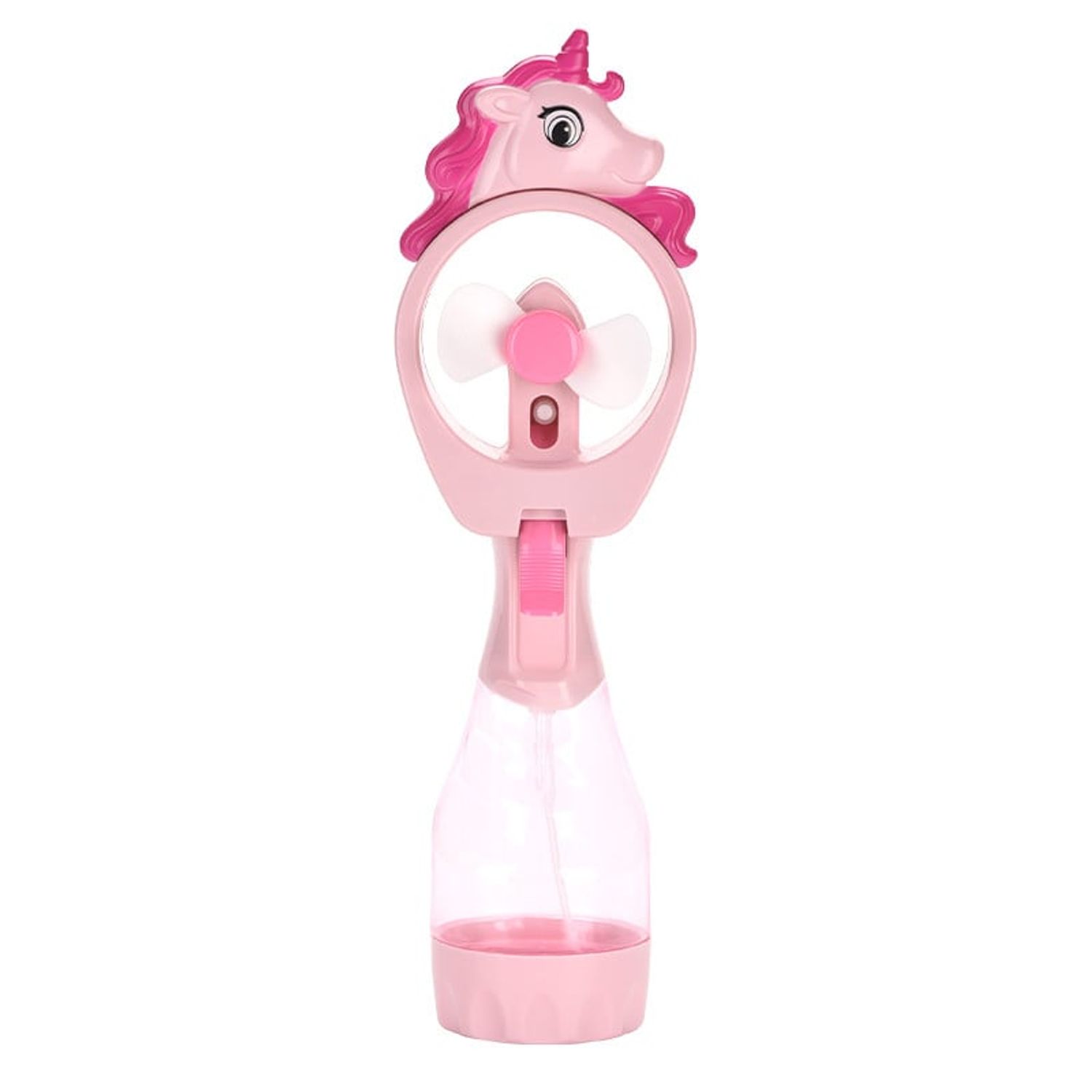 Mini ventilator portabil cu pulverizator - Unicorn, Verde fotografia produsului