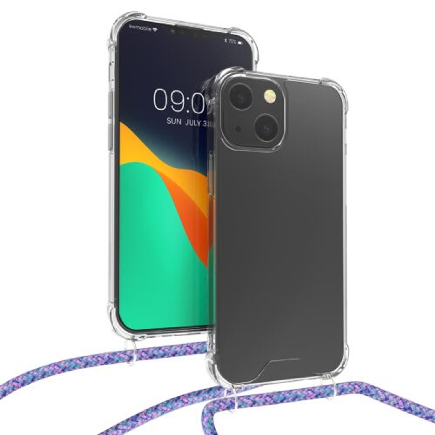 Husa pentru Apple iPhone 13 Mini, Silicon, Transparent, 55932.108, Kwmobile fotografia produsului View 5 L