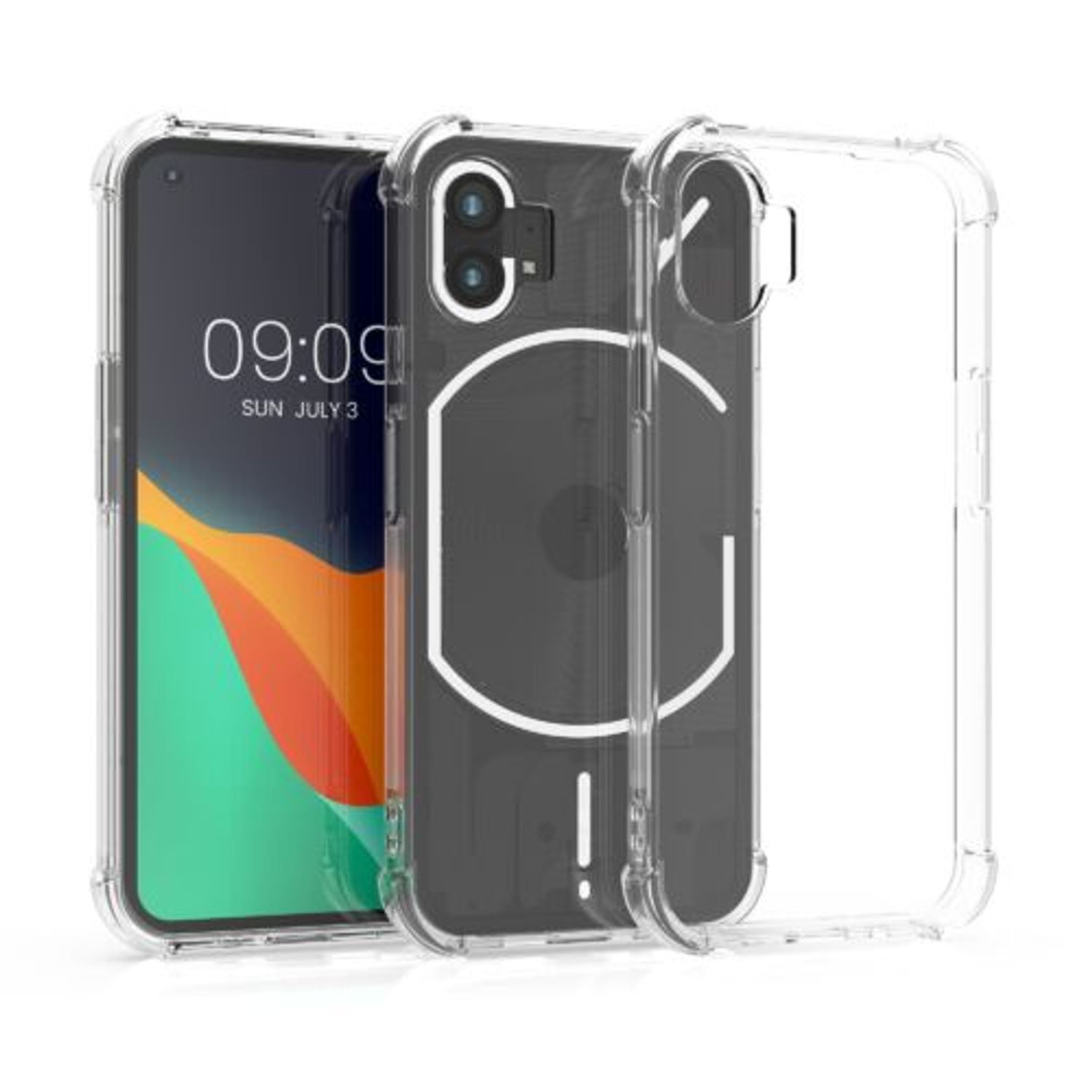 Husa Kwmobile pentru Nothing Phone 1, Silicon, Transparent, 59501.03 fotografia produsului