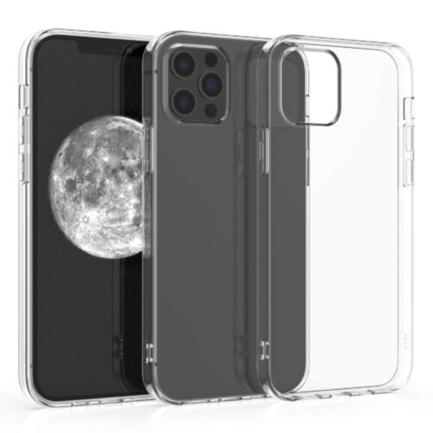 Husa pentru Apple iPhone 12 Pro Max, Silicon, Transparent, 54410.03 fotografia produsului View 2 L