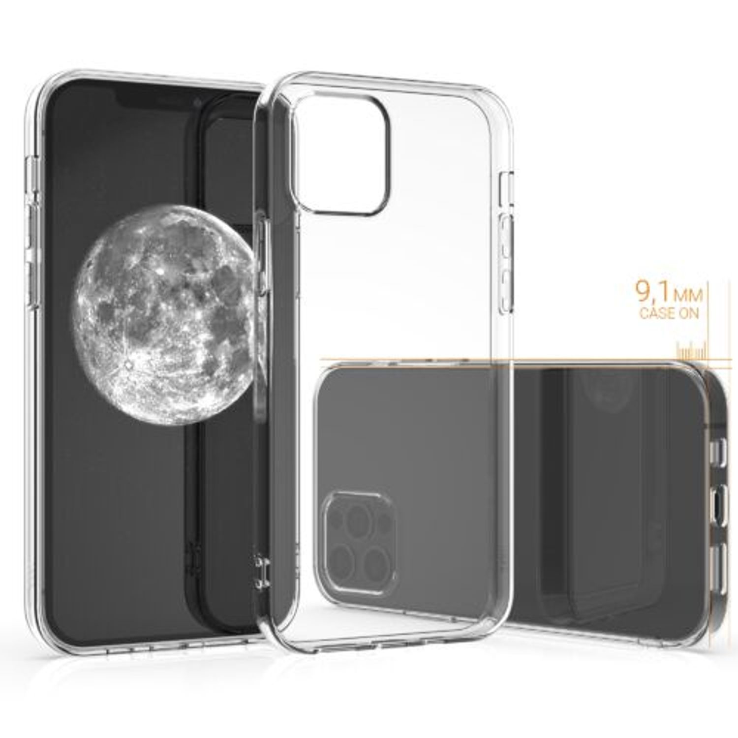 Husa pentru Apple iPhone 12 Pro Max, Silicon, Transparent, 54410.03 fotografia produsului View 4 L