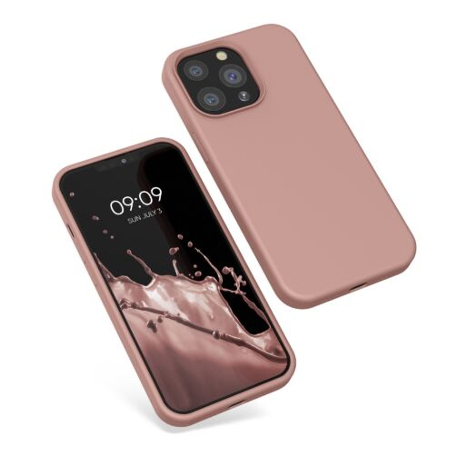 Husa Kwmobile pentru Apple iPhone 13 Pro, Silicon, Rose Gold, 55880.237 fotografia produsului