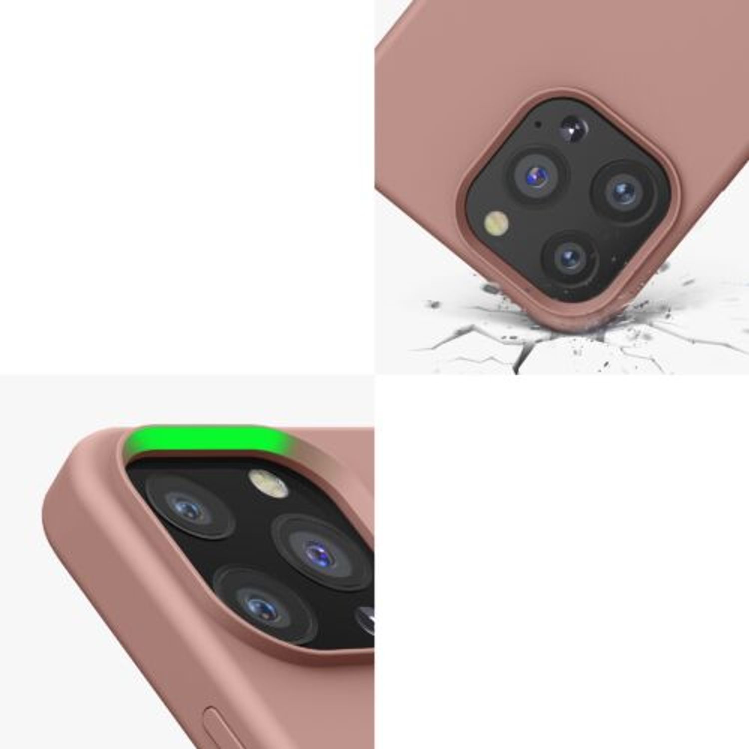 Husa Kwmobile pentru Apple iPhone 13 Pro, Silicon, Rose Gold, 55880.237 fotografia produsului View 8 L