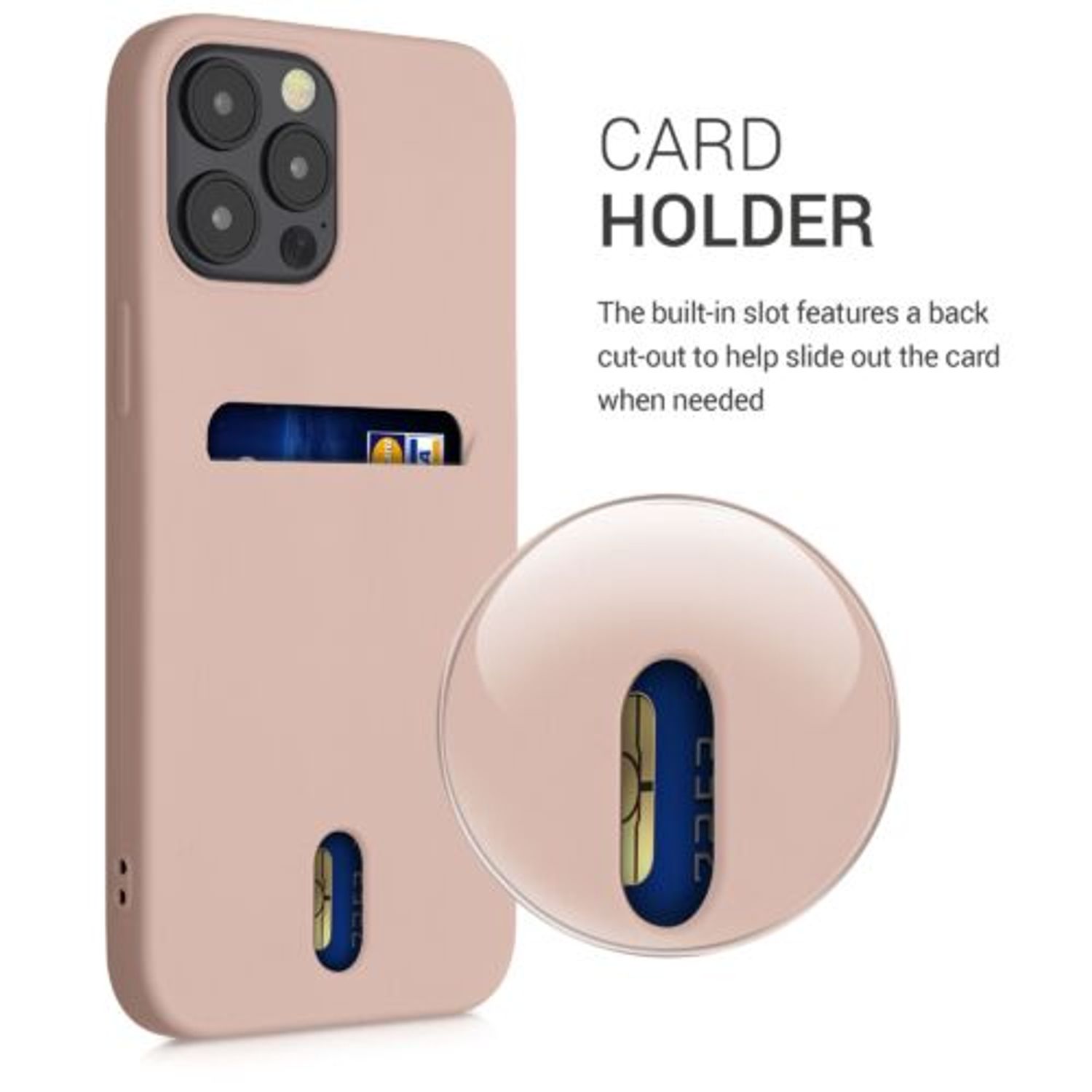 Husa pentru iPhone 12 Pro Max, Silicon, Rose Gold, 54514.10 fotografia produsului View 4 L