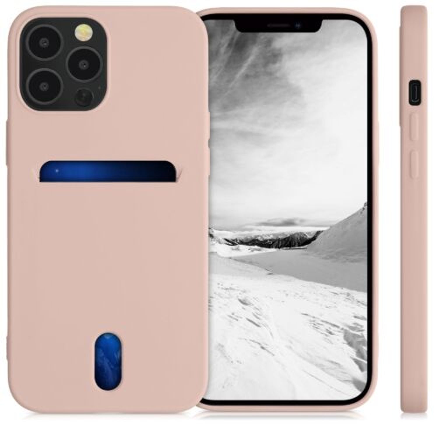 Husa pentru iPhone 12 Pro Max, Silicon, Rose Gold, 54514.10 fotografia produsului View 2 L