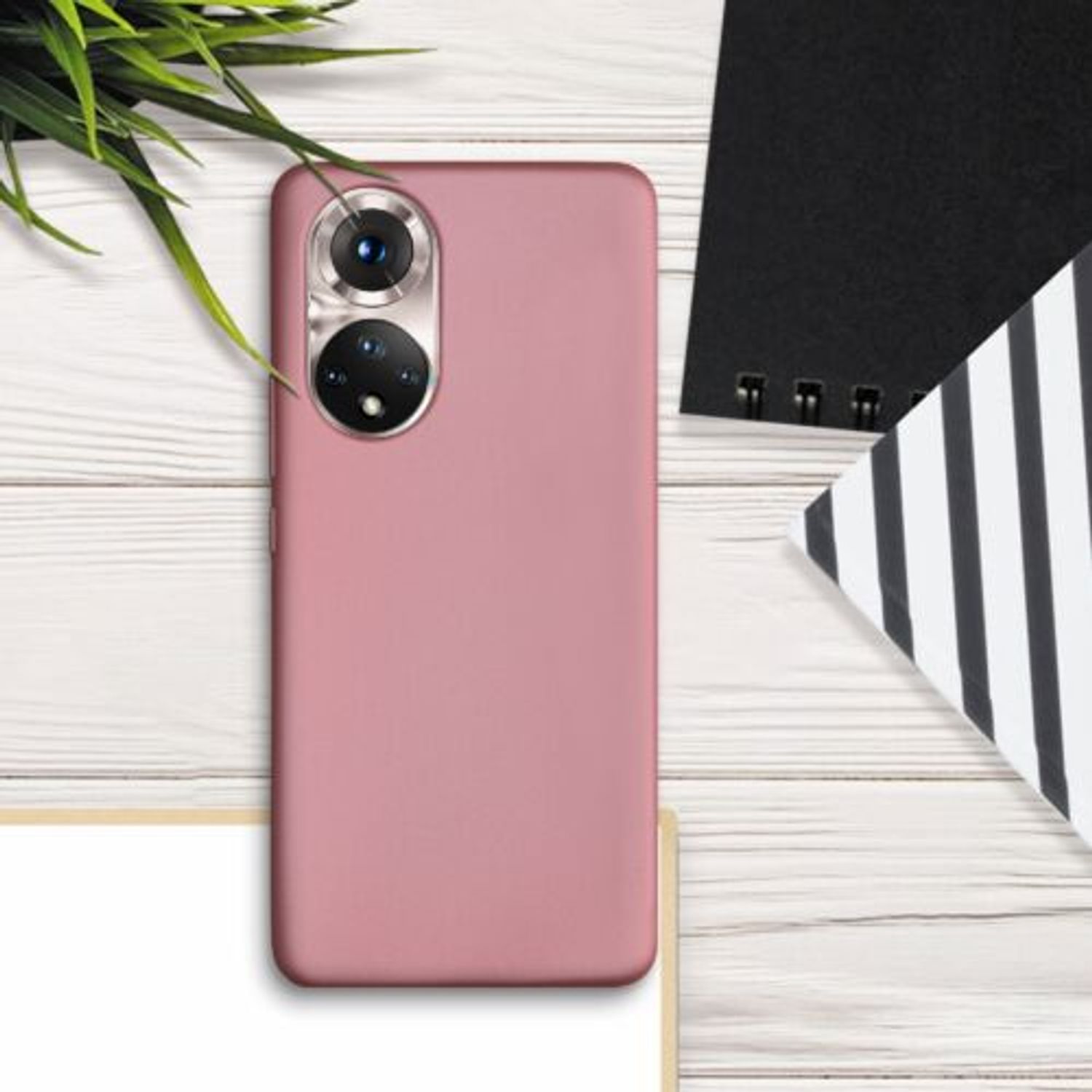 Husa pentru Honor 50, Silicon, Rose Gold, 55784.31 fotografia produsului View 3 L