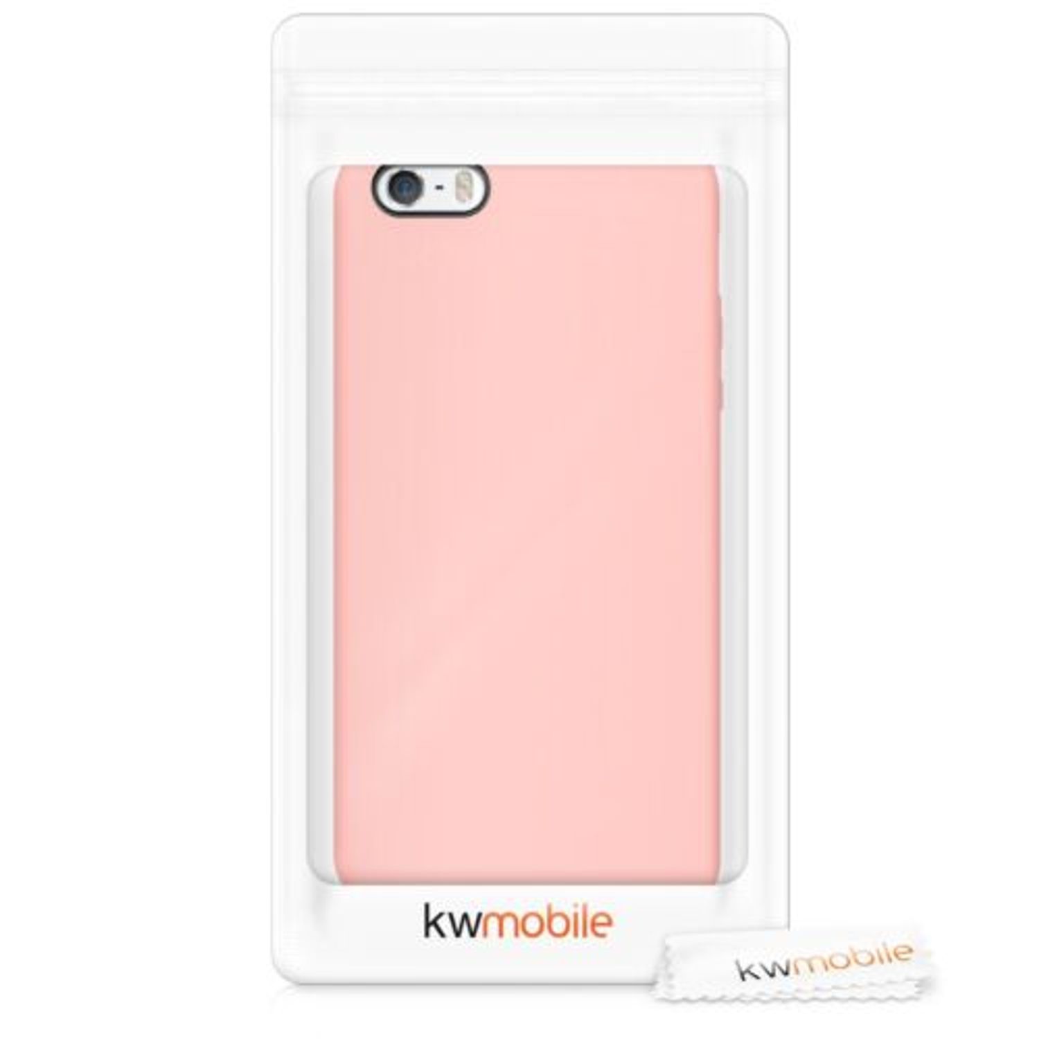 Husa pentru Apple iPhone 5/iPhone 5s/iPhone SE, Silicon, Rose Gold, 42766.89 fotografia produsului View 7 L