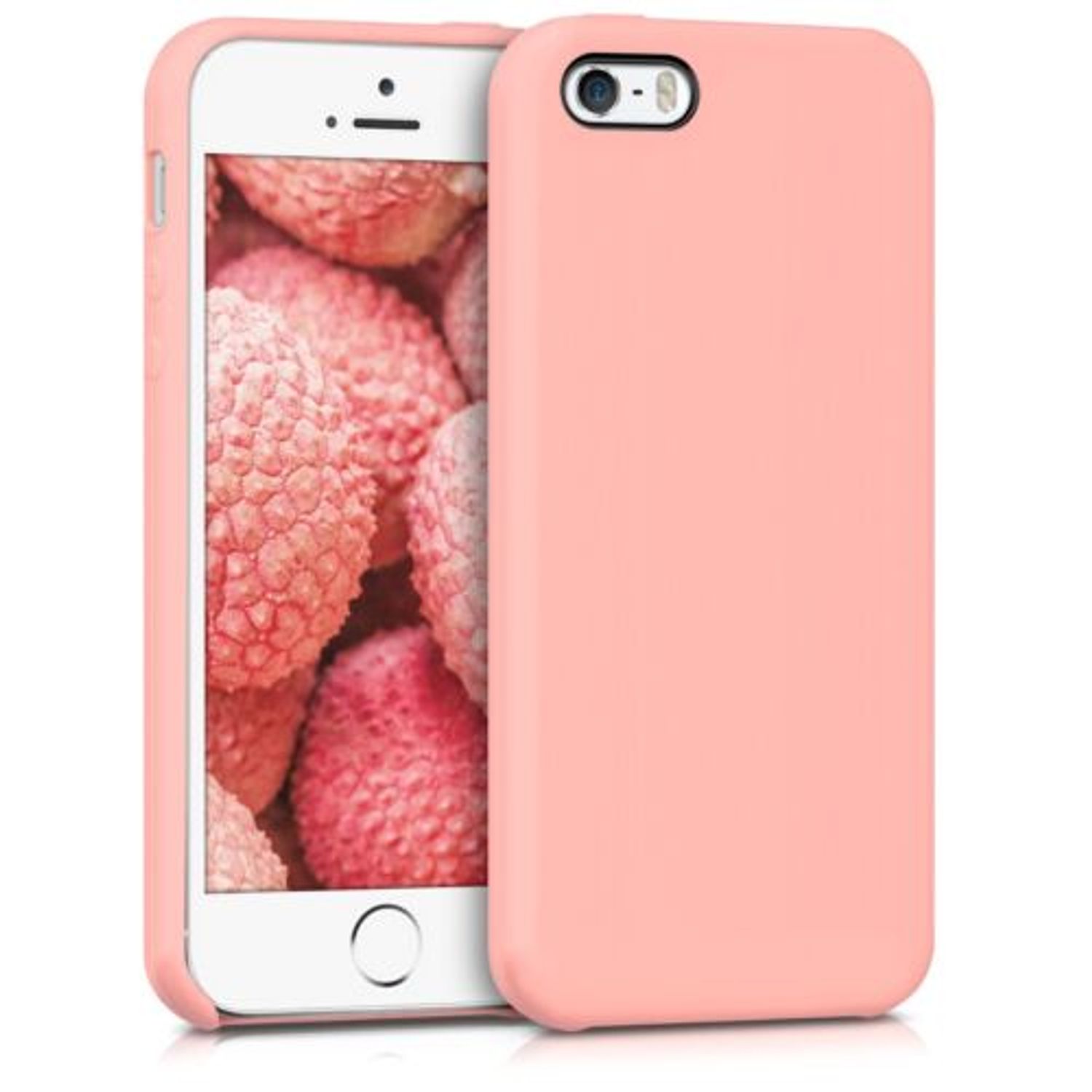 Husa pentru Apple iPhone 5/iPhone 5s/iPhone SE, Silicon, Rose Gold, 42766.89 fotografia produsului