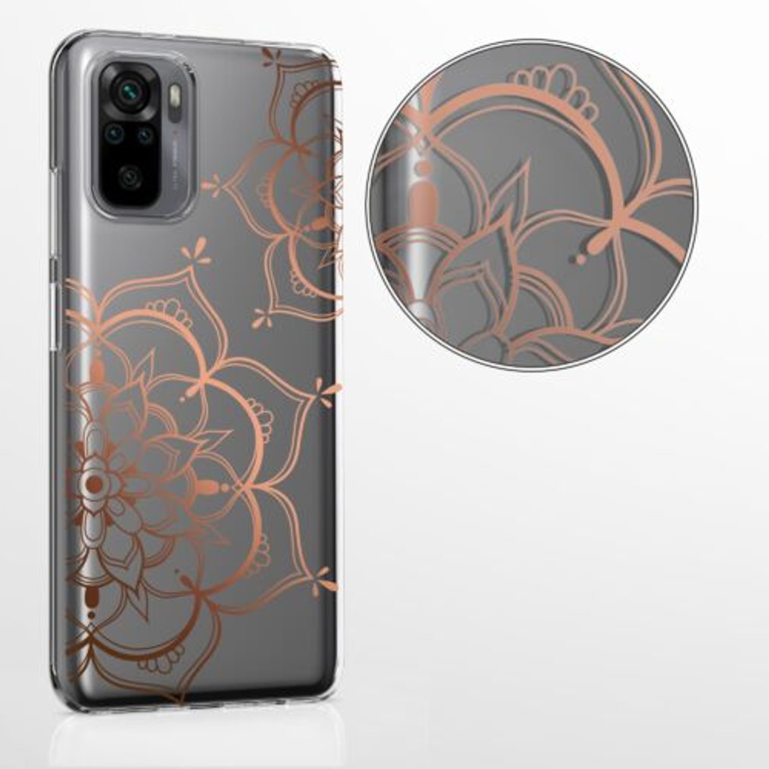 Husa pentru Xiaomi Redmi Note 10/Redmi Note 10S, Silicon, Rose Gold, 54549.01 fotografia produsului View 9 L