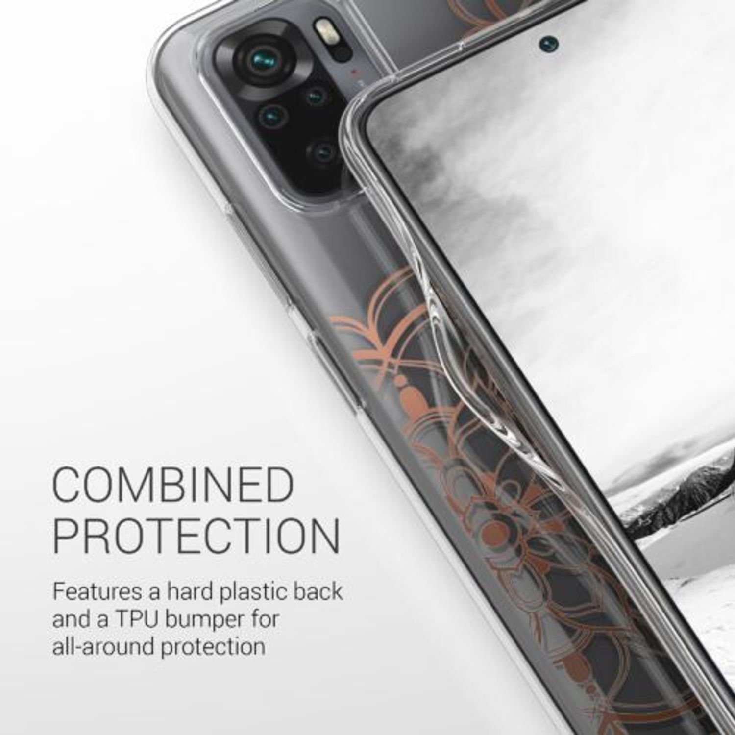 Husa pentru Xiaomi Redmi Note 10/Redmi Note 10S, Silicon, Rose Gold, 54549.01 fotografia produsului View 5 L