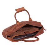 Geanta de laptop din piele naturala, The Chesterfield Brand, Yasmin 15 inch, Maro coniac fotografia produsului View 5 S