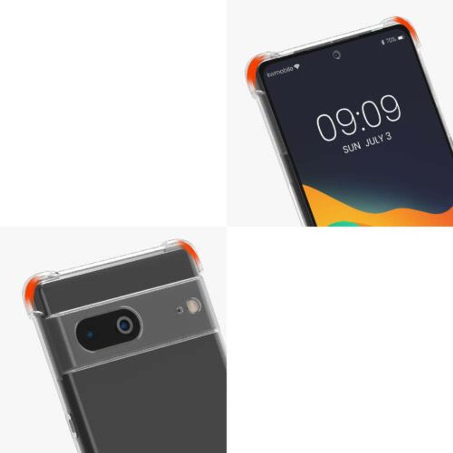 Husa Kwmobile pentru Google Pixel 7, Silicon, Transparent, 58370.03 fotografia produsului View 8 L