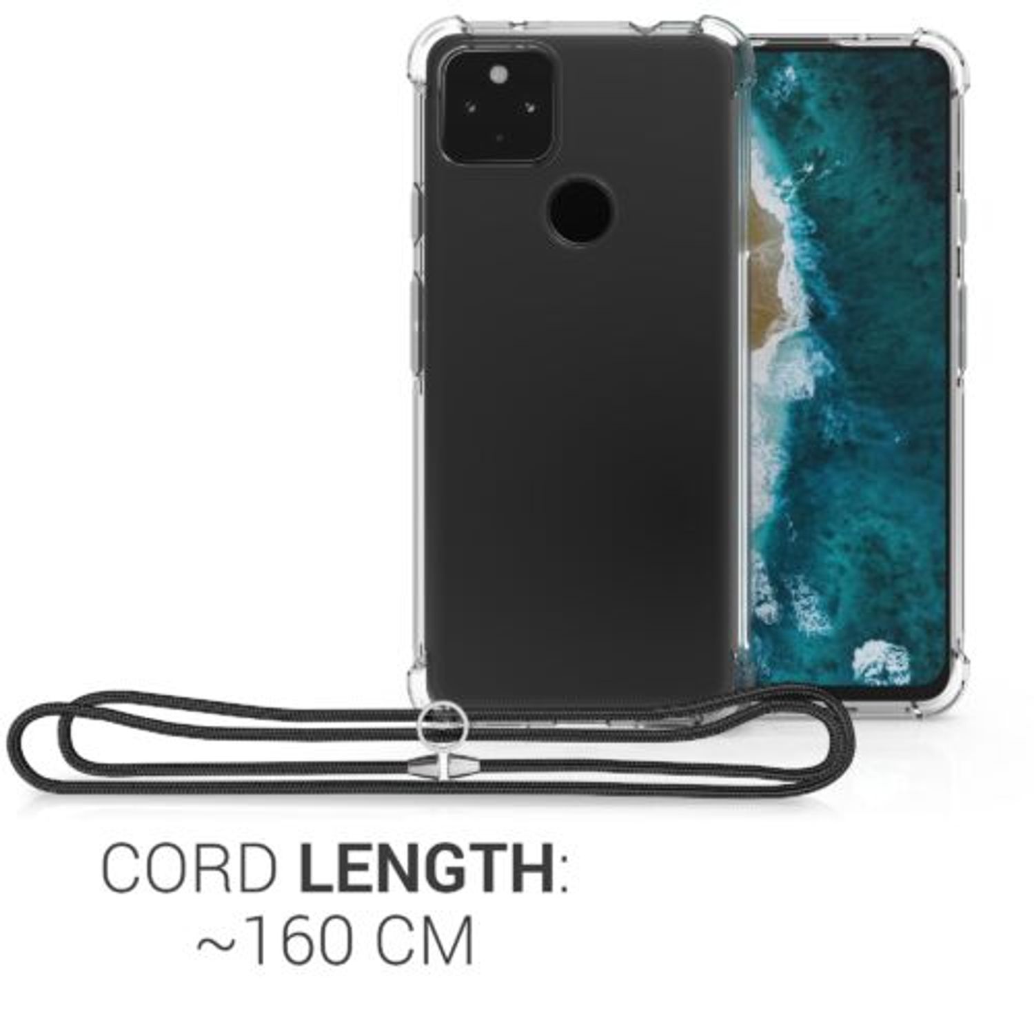 Husa pentru Google Pixel 5a, Silicon, Transparent, 55595.03 fotografia produsului View 4 L