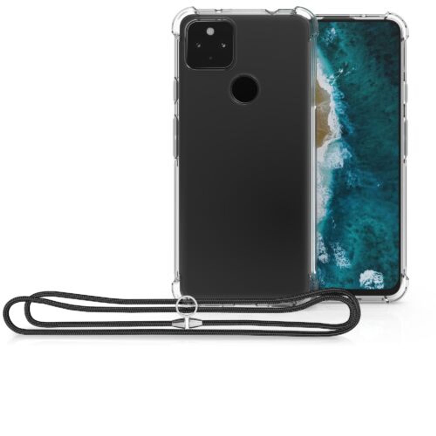 Husa pentru Google Pixel 5a, Silicon, Transparent, 55595.03 fotografia produsului View 8 L