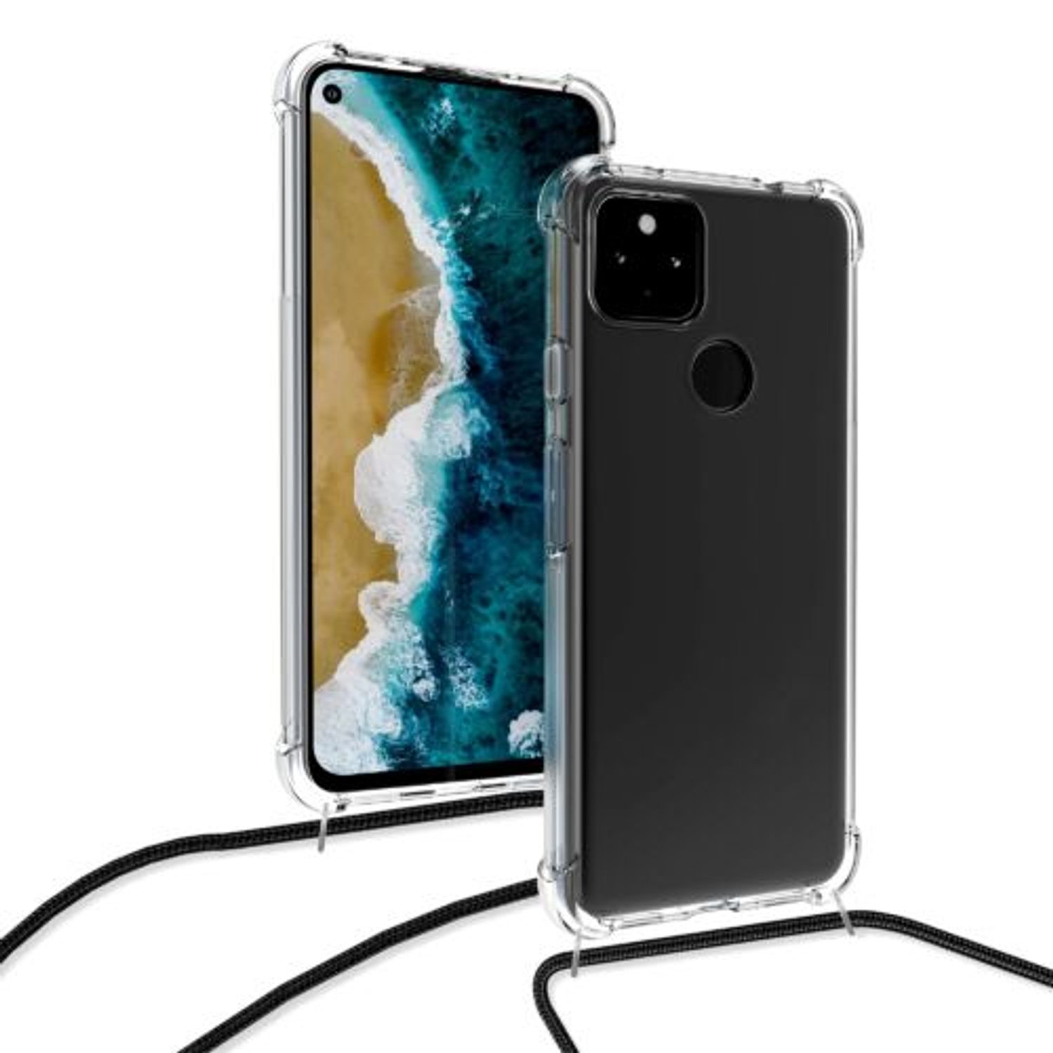 Husa pentru Google Pixel 5a, Silicon, Transparent, 55595.03 fotografia produsului View 5 L