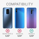 Husa Kwmobile pentru Xiaomi Redmi 9, Silicon, Transparent/Auriu, 57083.01 fotografia produsului View 5 S
