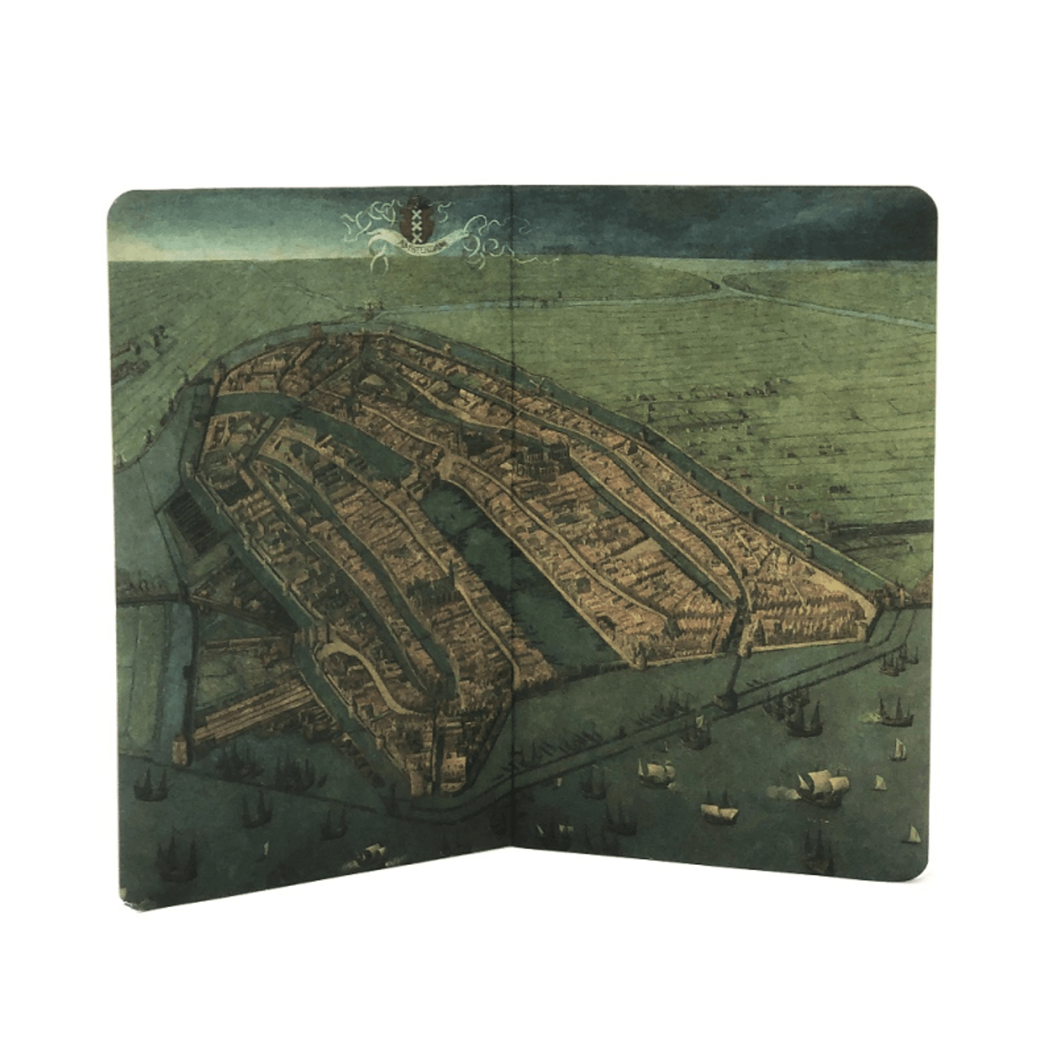 Carnet note A6 Harta Amsterdamului de Cornelis Anthonisz fotografia produsului View 2 L