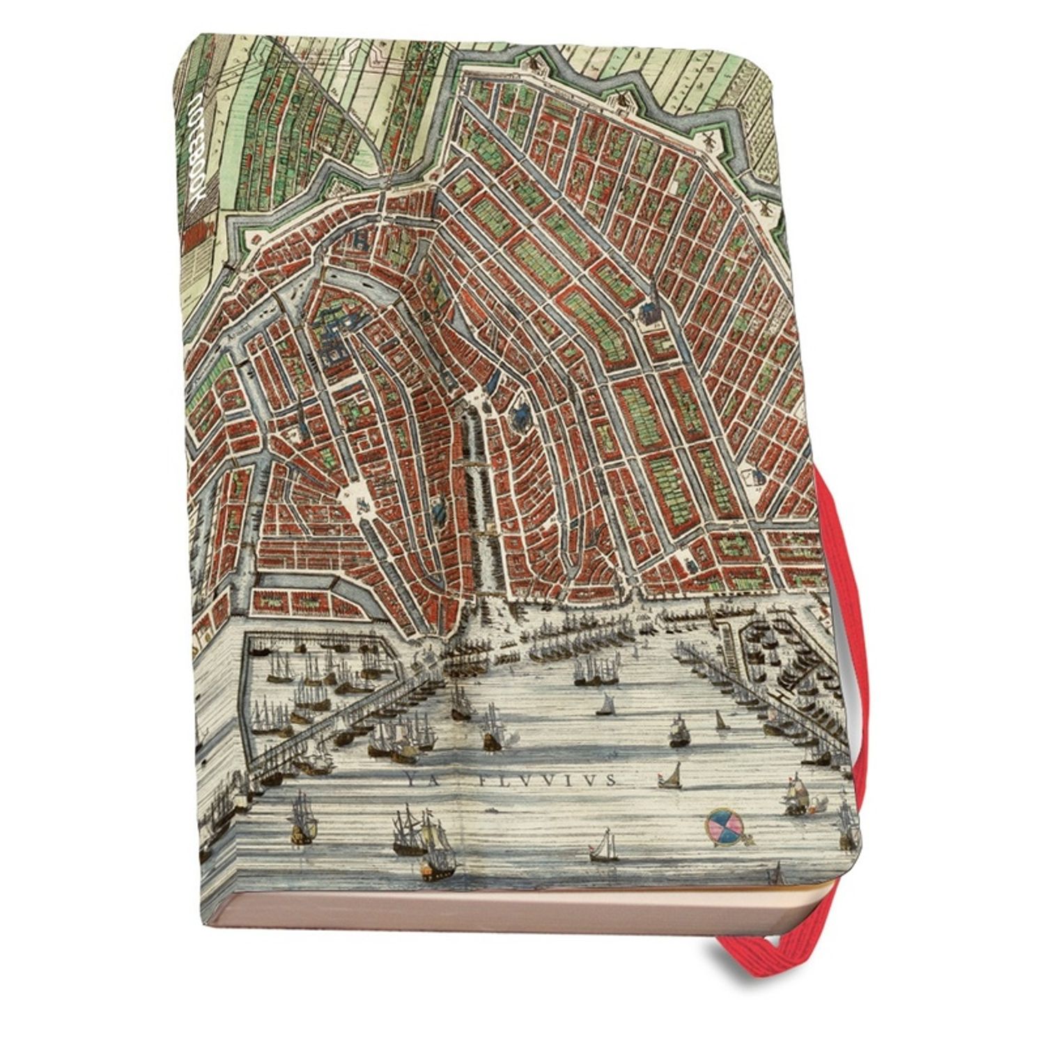 Carnet notite 112 pagini Kaart van Amsterdam Blaeu fotografia produsului