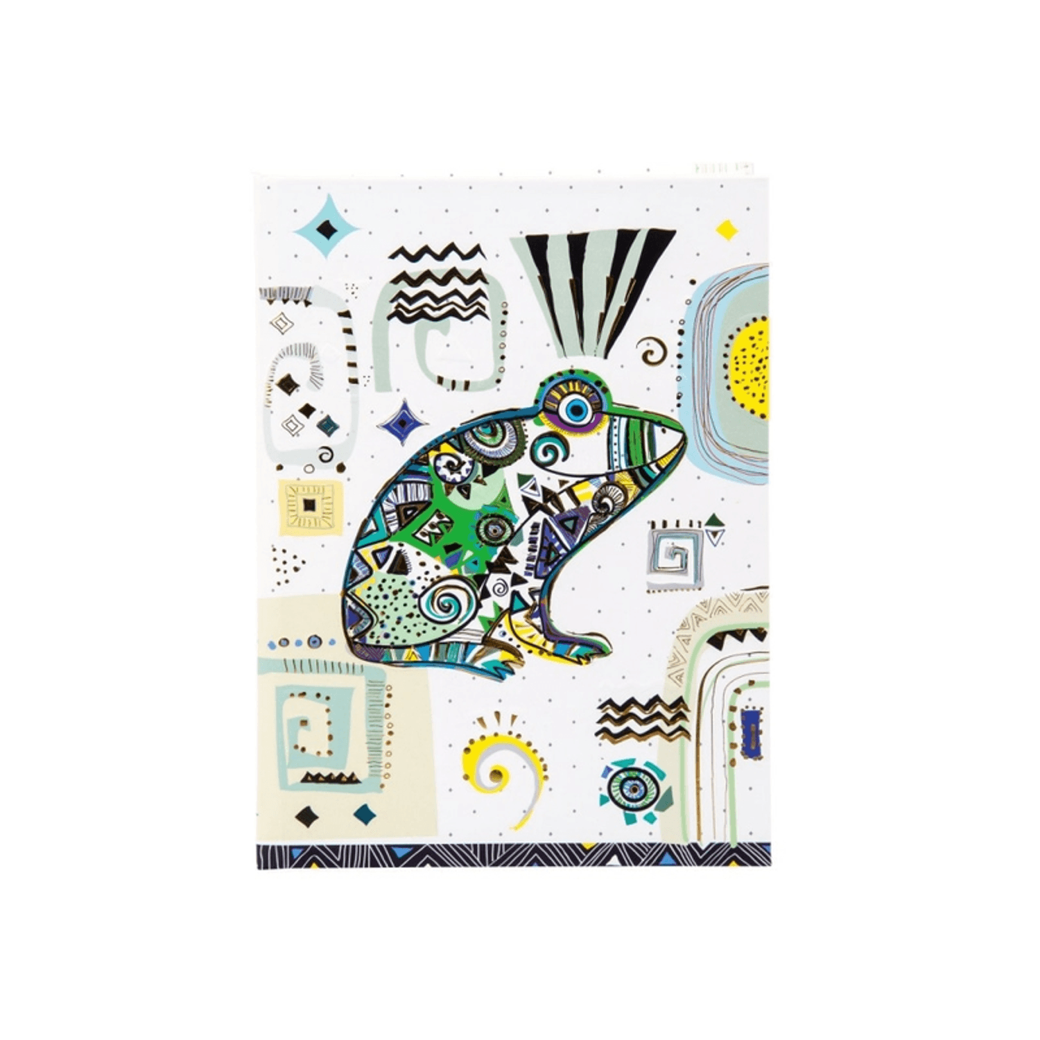 Agenda Goldbuch A5 embosata Ethno Frog fotografia produsului