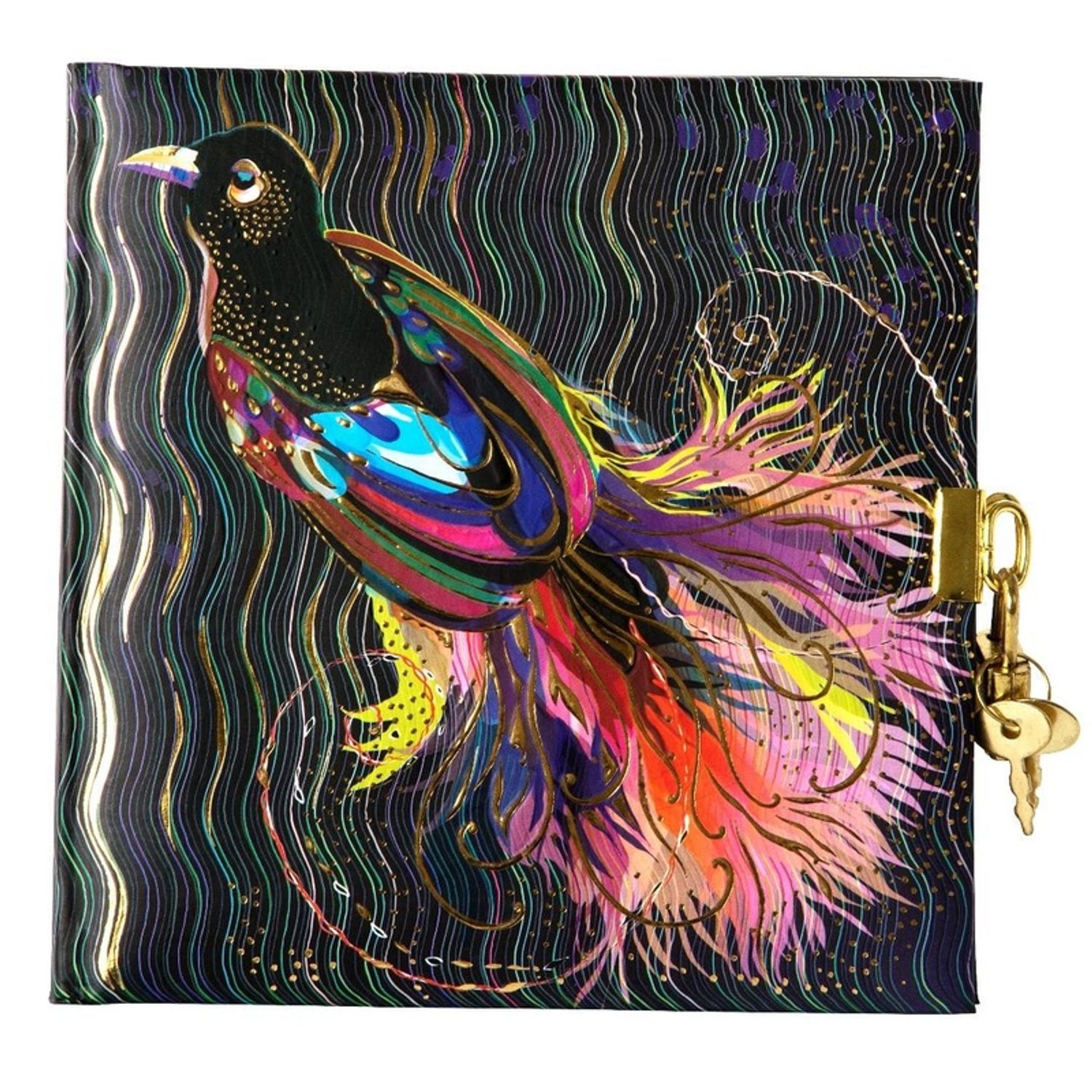 Jurnal lacatel Goldbuch Flower Bird 17x17 cm fotografia produsului