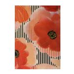 Agenda  A6 embosata Flower Red fotografia produsului
