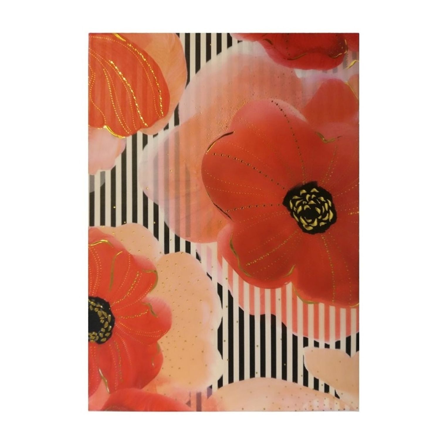 Agenda  A6 embosata Flower Red fotografia produsului