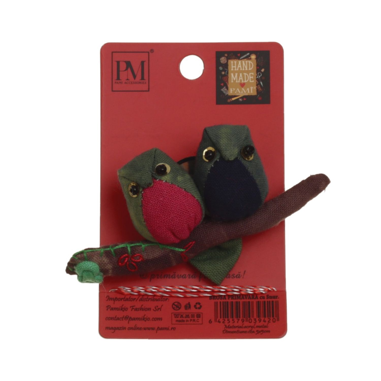 Set 4 martisoare brose handmade, PAMI, MVU-30 fotografia produsului View 2 L