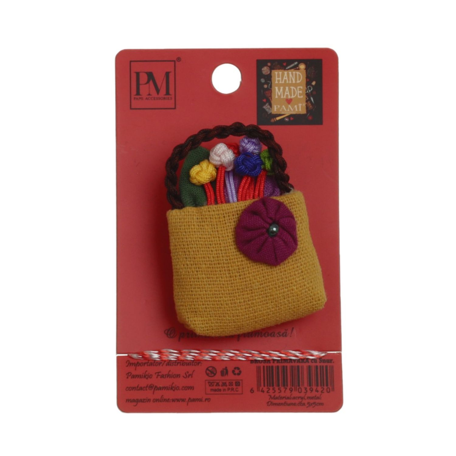 Set 4 martisoare brose handmade, PAMI, MVU-24 fotografia produsului View 3 L