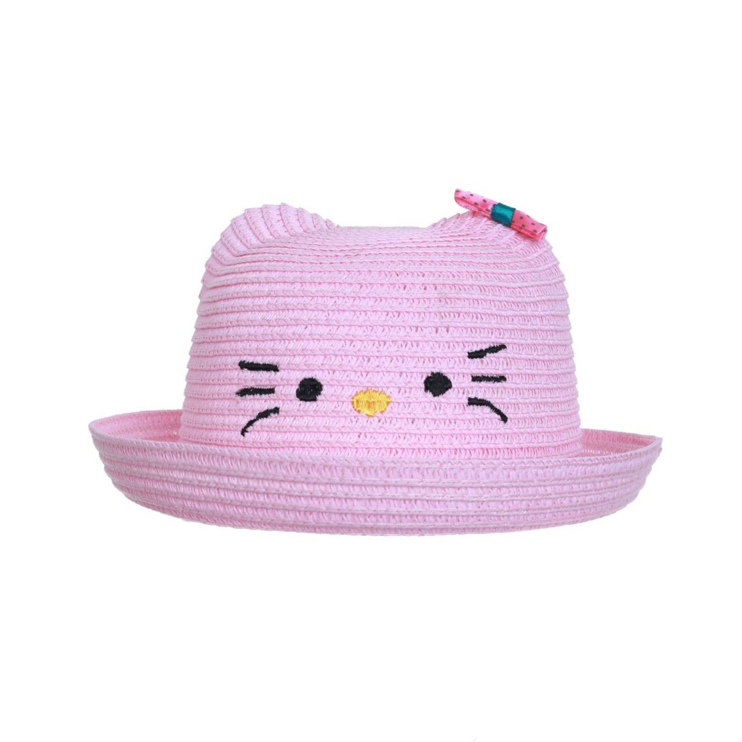 Palarie kitty pentru fete, PAMI, PFT-1221-189, 52 cm Roz fotografia produsului