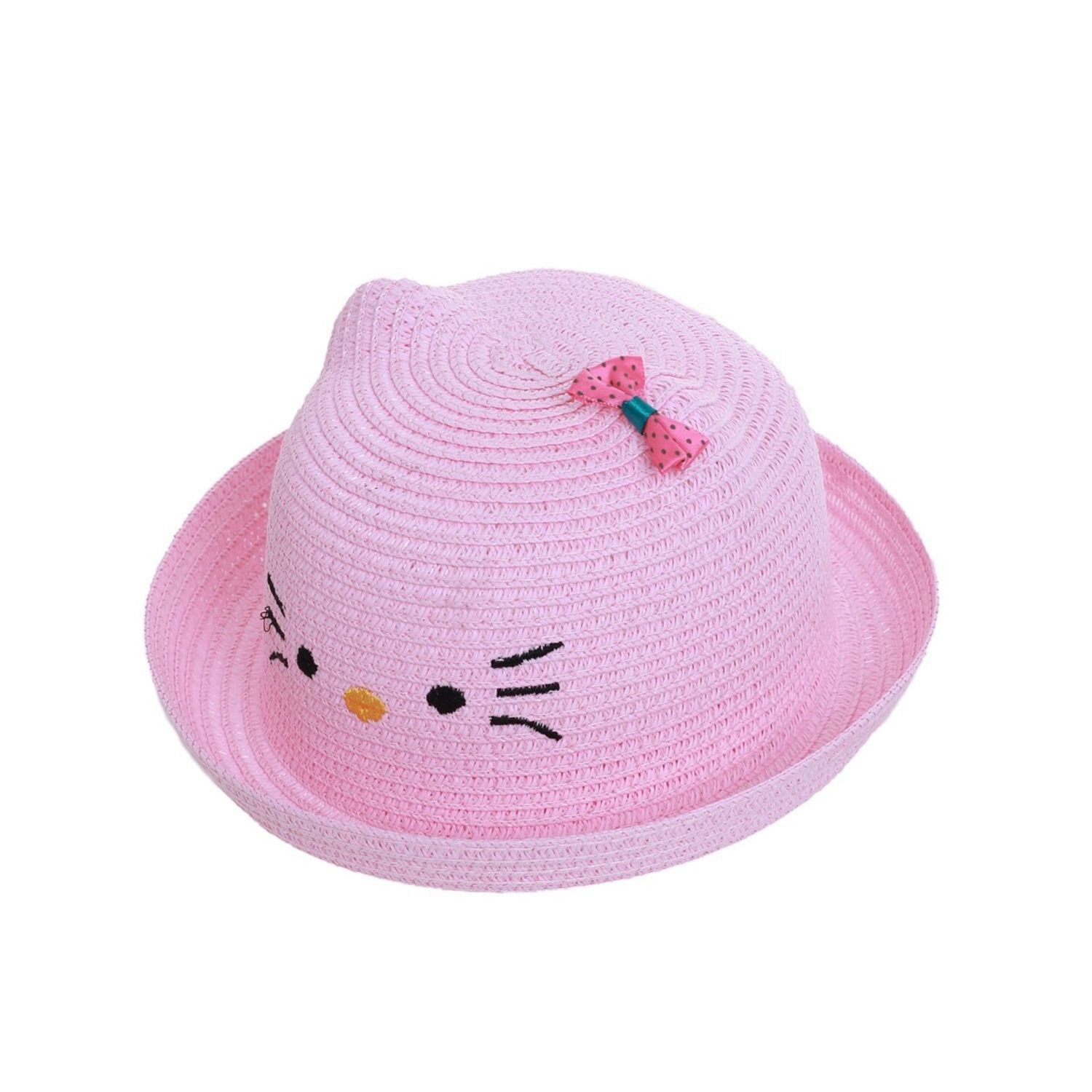 Palarie kitty pentru fete, PAMI, PFT-1221-189, 52 cm Roz fotografia produsului View 3 L