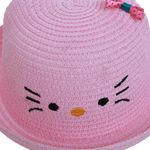 Palarie kitty pentru fete, PAMI, PFT-1221-189, 52 cm Roz fotografia produsului View 4 S