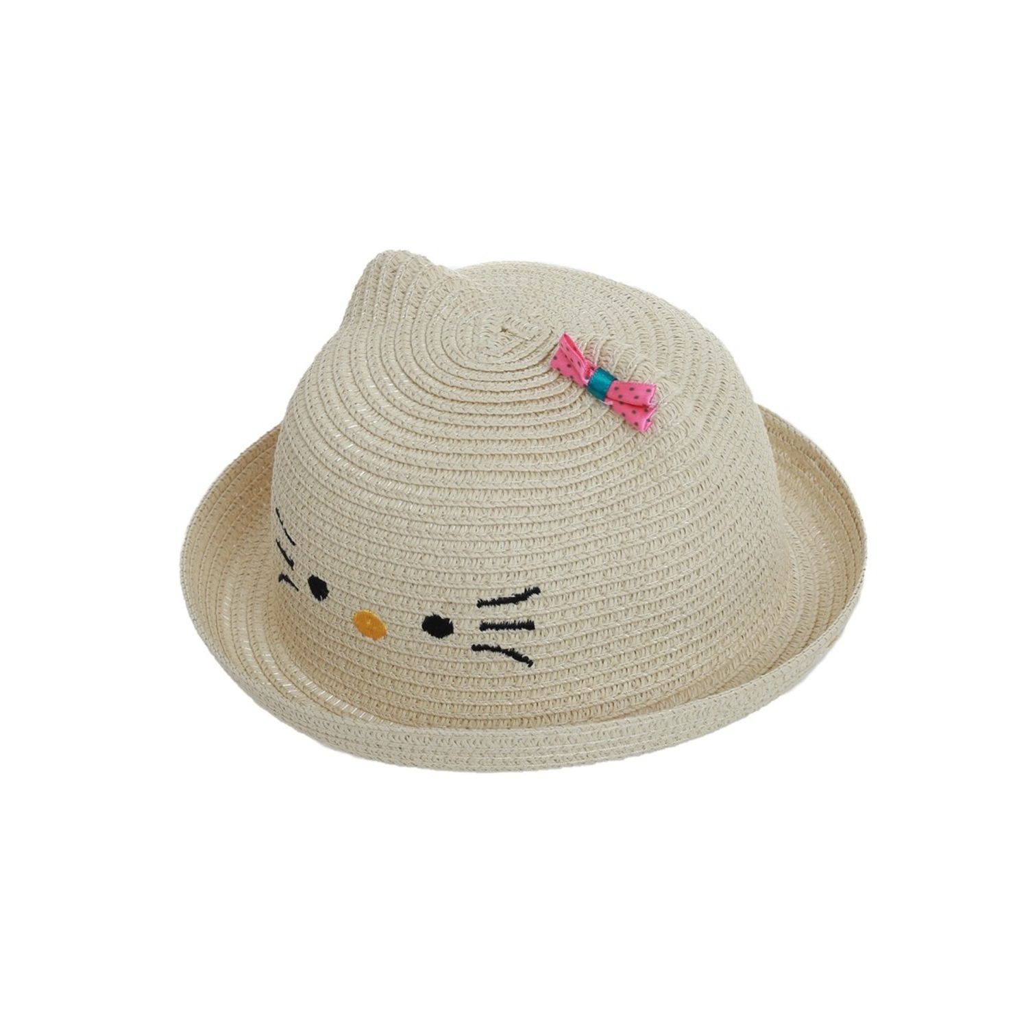 Palarie kitty pentru fete, PAMI, PFT-1221-189, 52 cm Bej fotografia produsului View 3 L