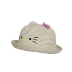 Palarie kitty pentru fete, PAMI, PFT-1221-189, 52 cm Bej fotografia produsului View 2 S