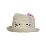 Palarie kitty pentru fete, PAMI, PFT-1221-189, 52 cm Bej fotografia produsului